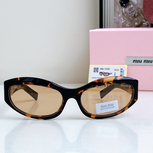 Miu Miu Black and Brown Sunglasses